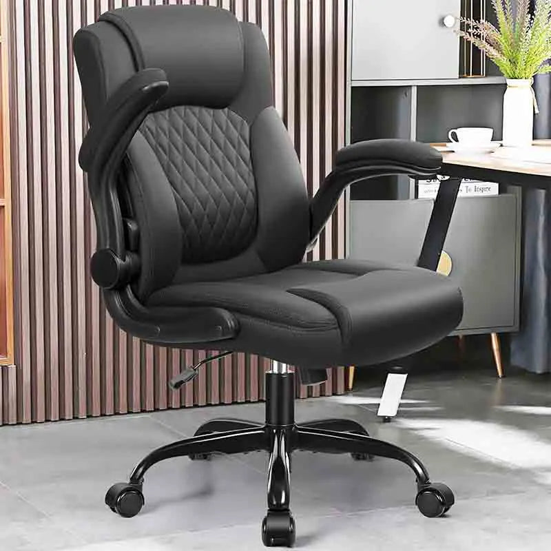 Yoobure Leather Office Chair, PU Home Computer Desk Chairs