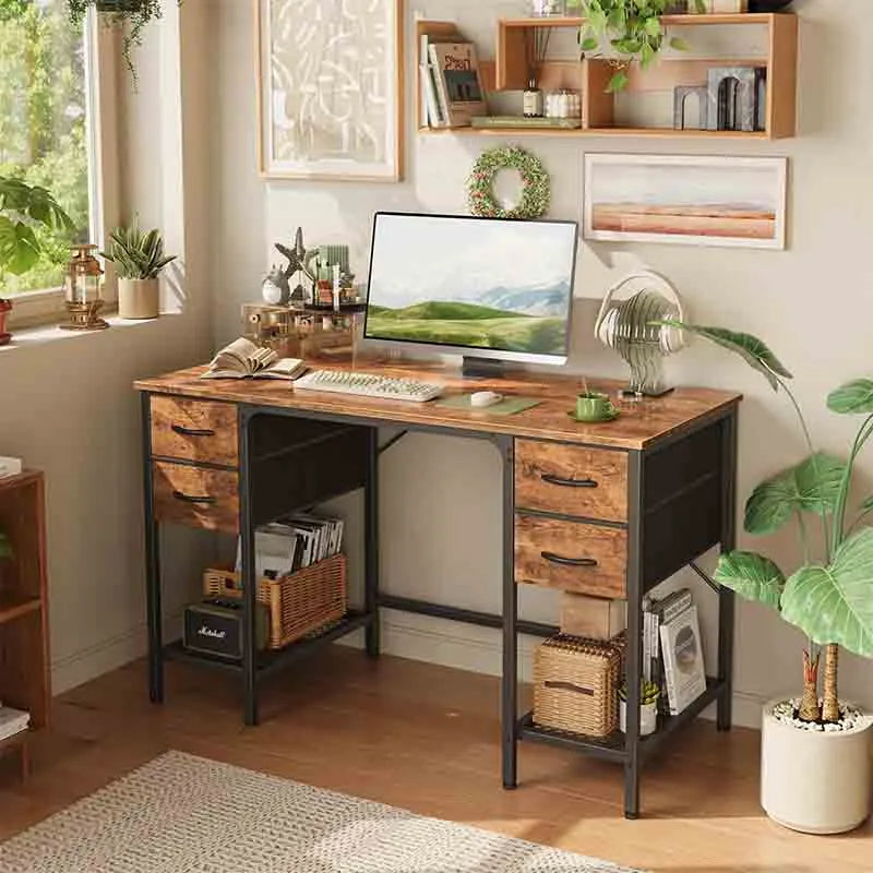 Yoobure 47 Inch Computer Desk with 4 Drawers