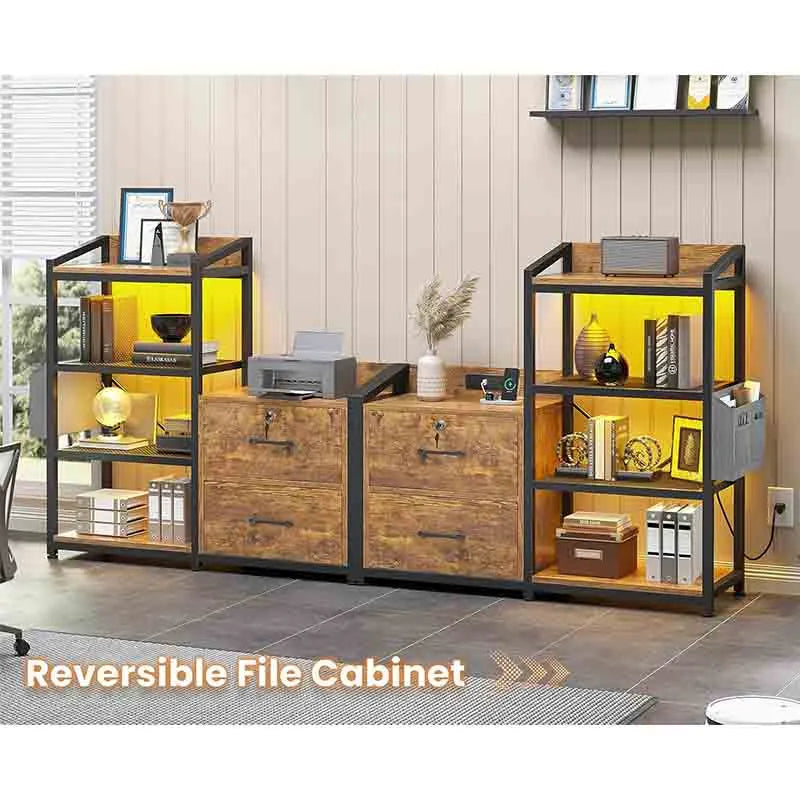 Yoobure File Cabinet, Filing Cabinet fits Letter/A4 Size