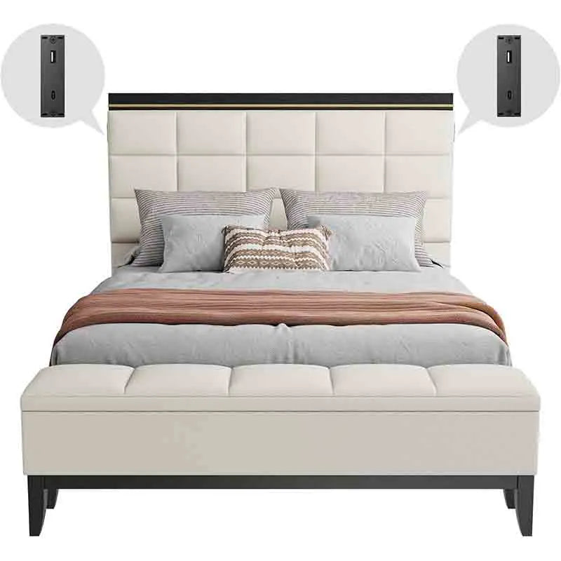 PU Upholstered Platform Beds