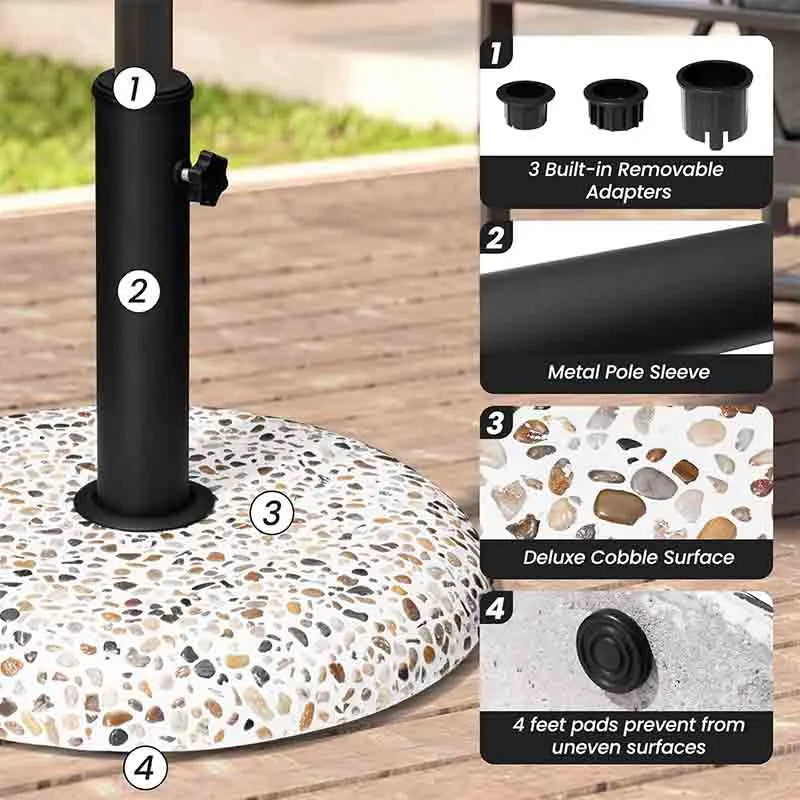 Yoobure Patio Umbrella Base Heavy Duty Table Umbrella Base