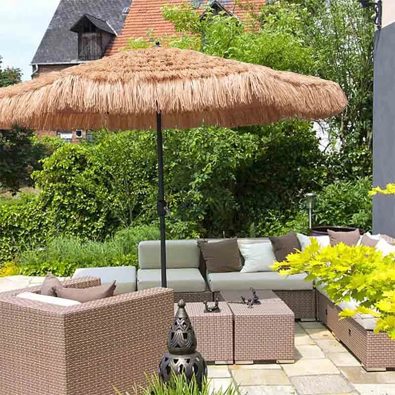 Yoobure Thatched Umbrella Hawaiian Style Beach Umbrella