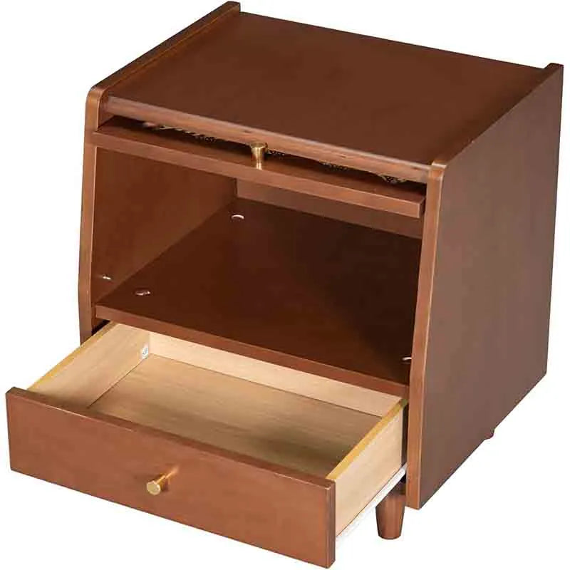 Yoobure Small 1 Drawer Dresser Rattan Nightstand