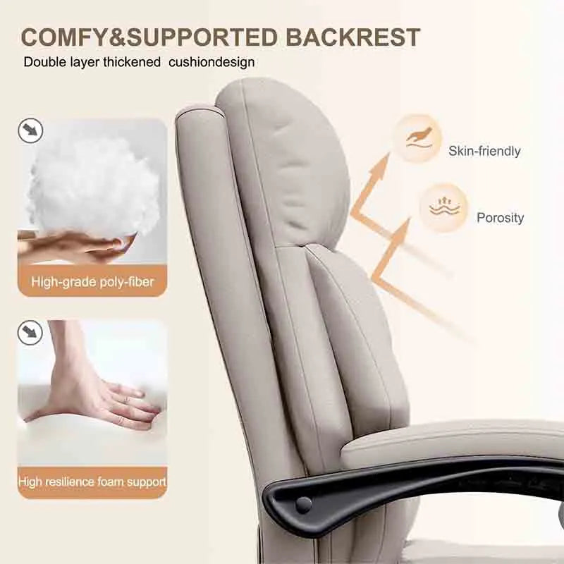 Yoobure Office Chair Executive Desk Chair with Foot Rest