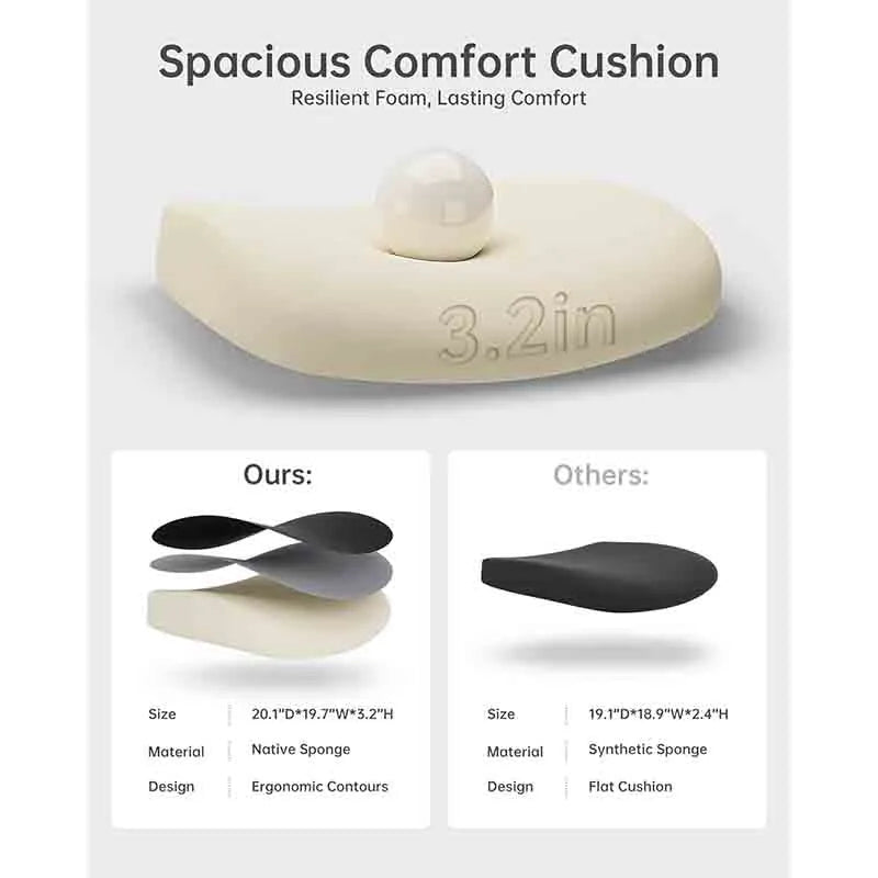 Yoobure Ergonomic Desk Chair with Adjustable Lumbar Support