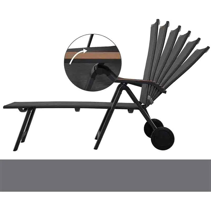 Yoobure Outdoor Chaise Lounge Chair Set of 2 Wheels