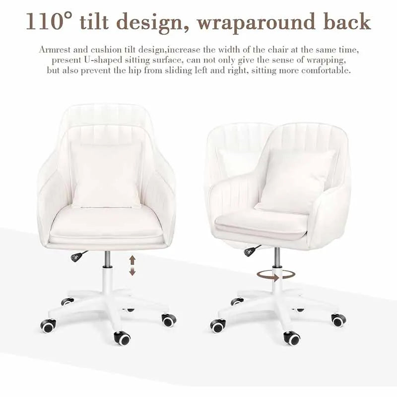 Yoobure Cute Office Chair, White