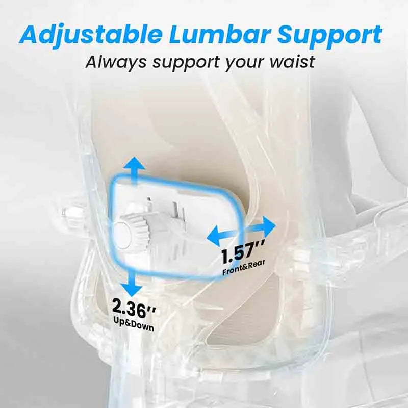 Yoobure Ergonomic Office Chair with Footrest and Headrest
