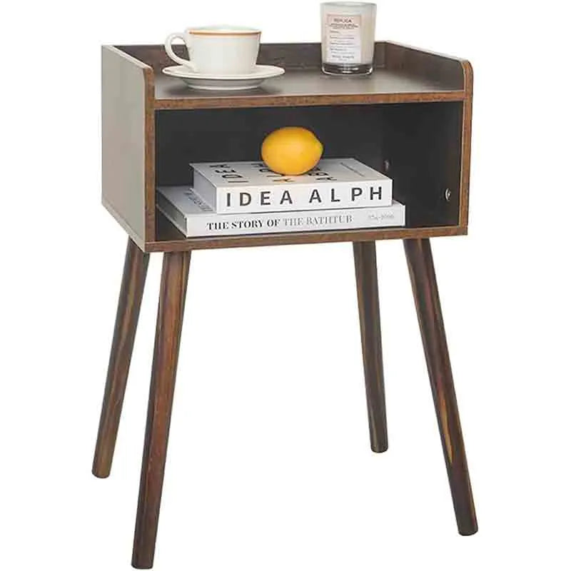 Yoobure Nightstand, Mid Century Modern Side Table