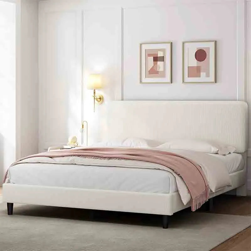 Yoobure Queen Bed Frames with Adjustable Headboard