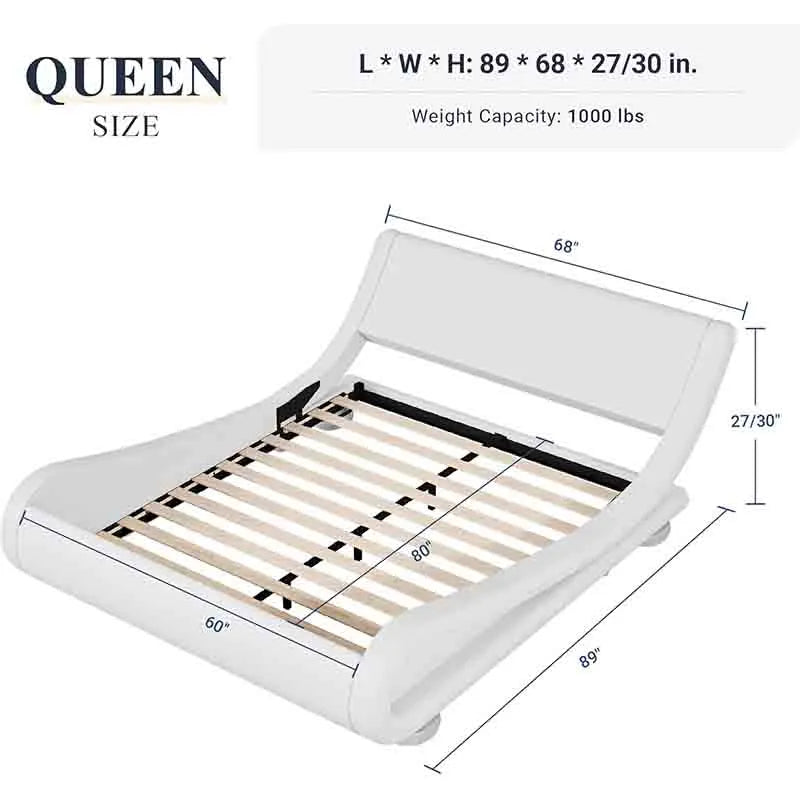 Yoobure Queen Size Platform Bed Frame with Ergonomic