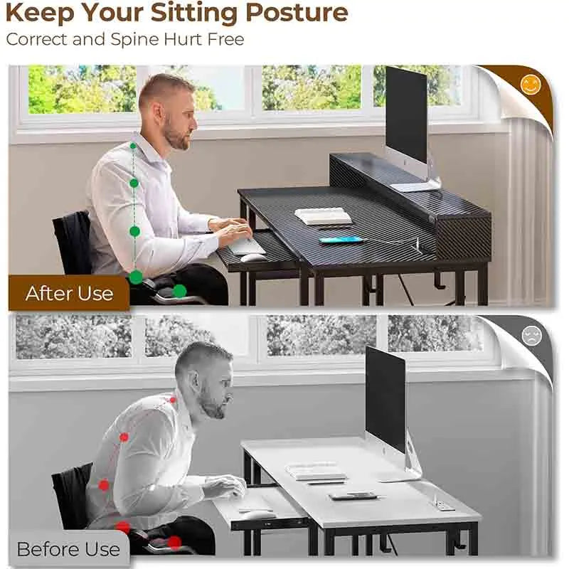 Yoobure 54” Gaming Desk with Storage Shelves