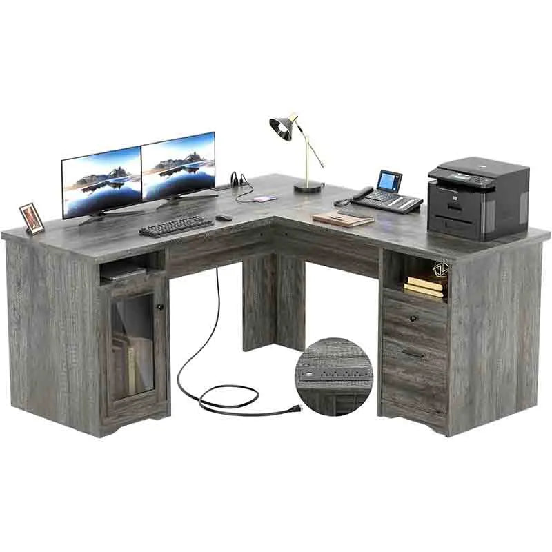 Corner Computer Desks with Outlets
