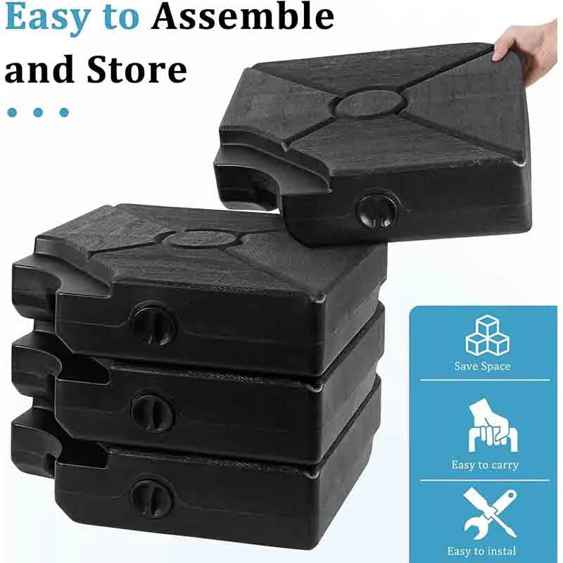 Yoobure 4-Piece Umbrella Base Outdoor Patio Umbrella Stand