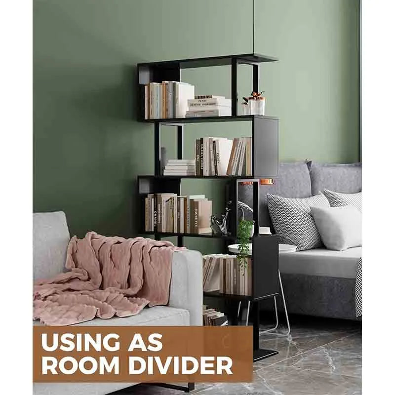 Yoobure 5-Tier Geometric Bookcase