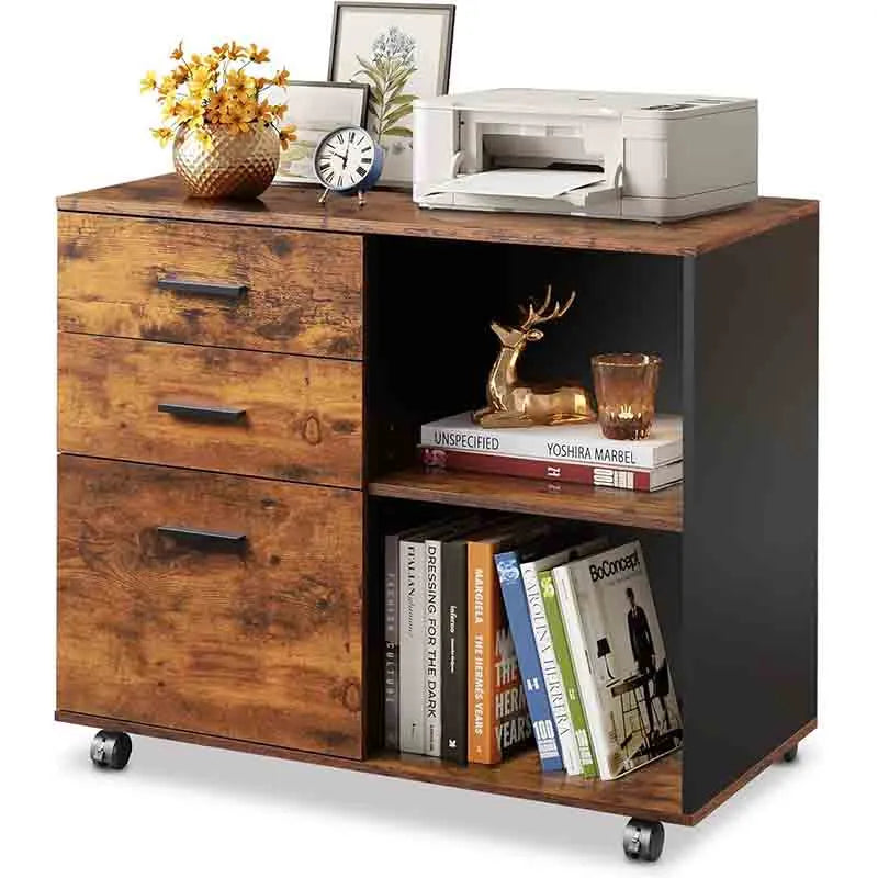 3-Drawer Wood Lateral Filing Cabinet