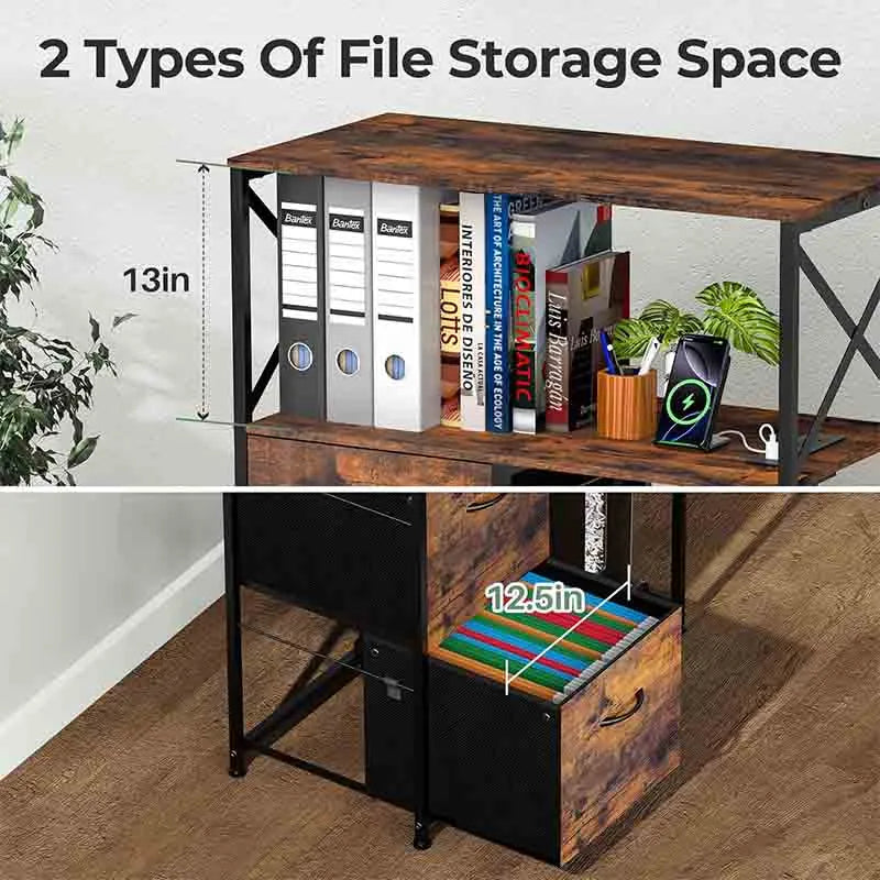 Yoobure 2 Drawer File Cabinets for Home Office Organization