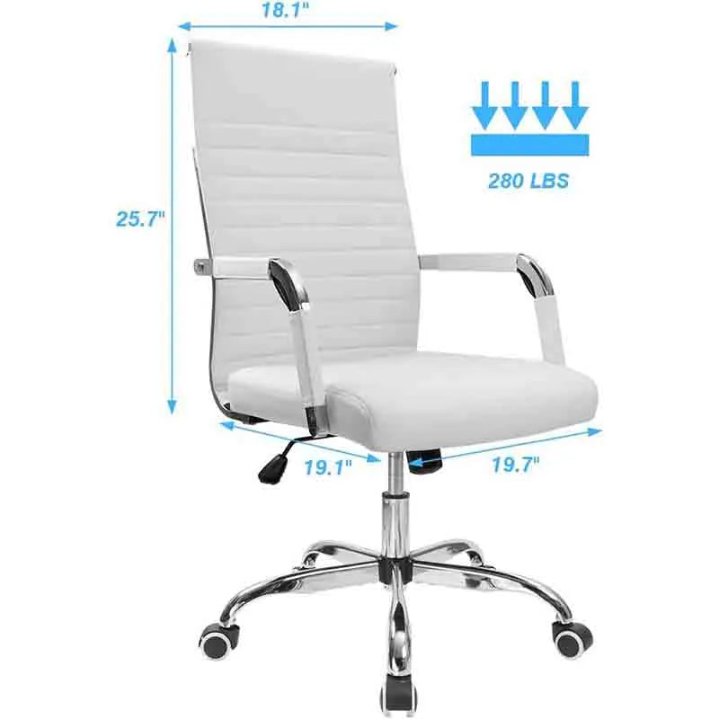 Yoobure Office Desk Chair Mid-Back Adjustable Swivel Chair