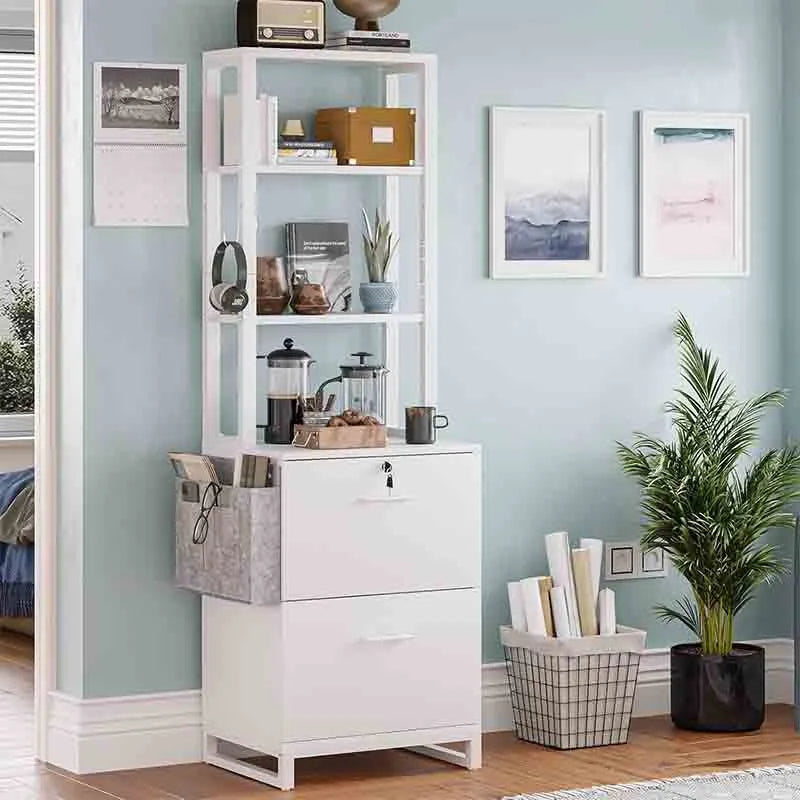 Yoobure 2 Drawer File Cabinet, Filing Cabinet with Lock