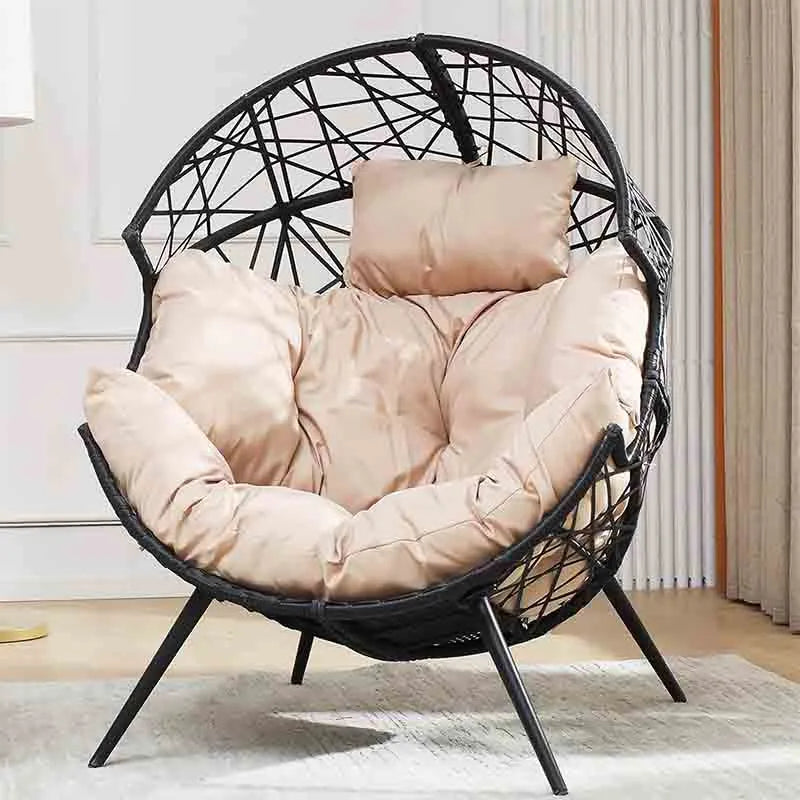 Yoobure Outdoor Patio Egg Chair Indoor Wicker Lounger Chair