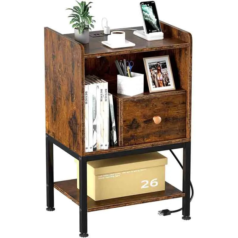 Modern 3-Tier End Side Table