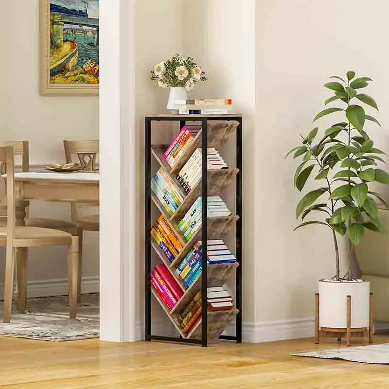 Yoobure 9-Tier Floor Standing Tree Bookshelf