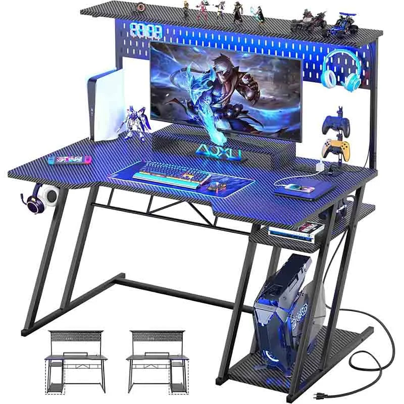 Gaming Desk with Hutch
