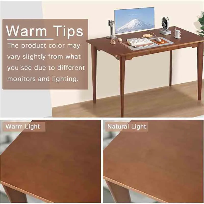 Yoobure Bamboo Multipurpose Study Writing Desk with Drawer