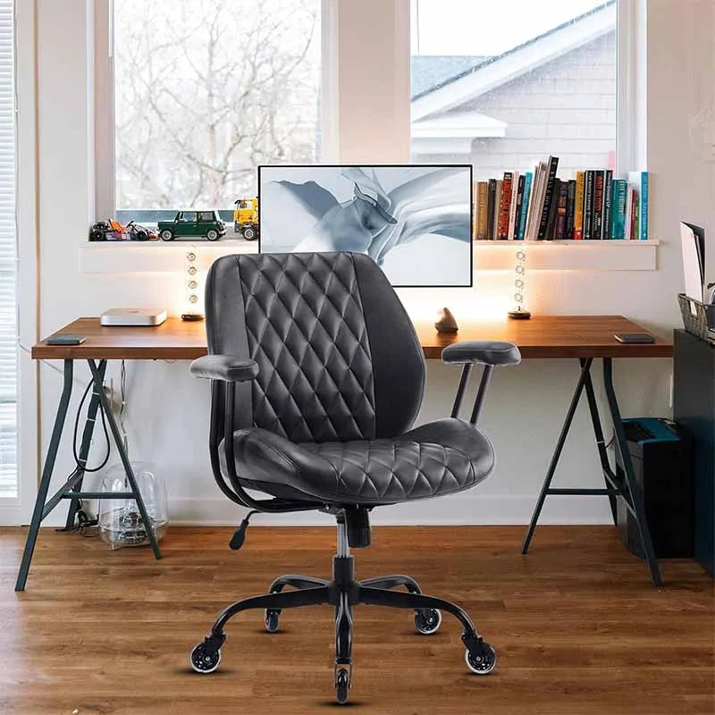 Yoobure Modern Ergonomic Office Desk Chair, Black