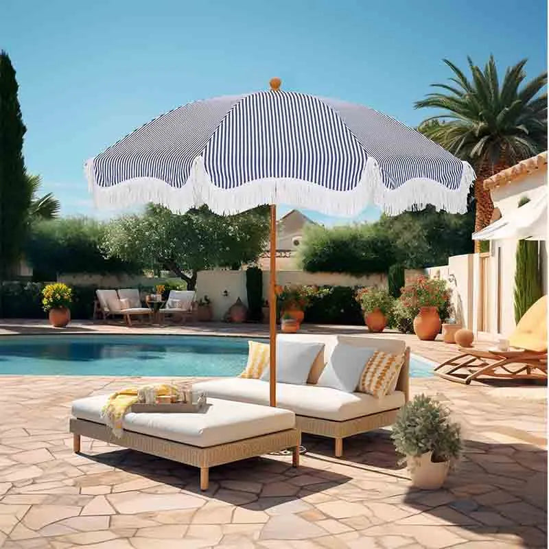 Yoobure 7ft Heavy Duty Beach Umbrella with Sand Anchor