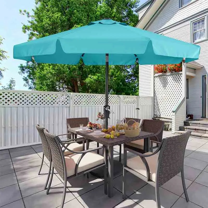 Yoobure Valance Patio Umbrella for Outdoor Table Market