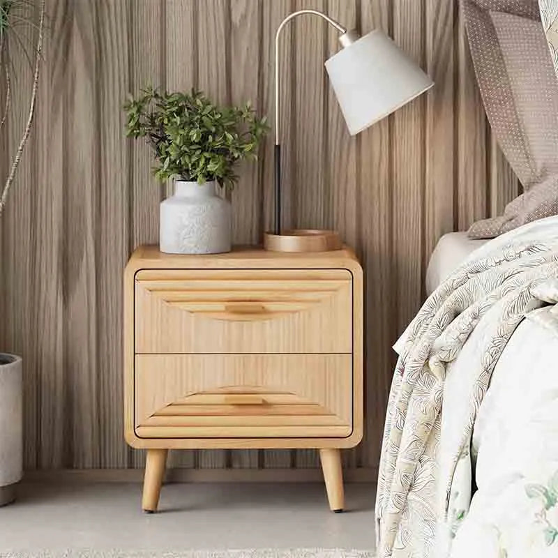 Yoobure Farmhouse Nightstand Mid Century Nightstand