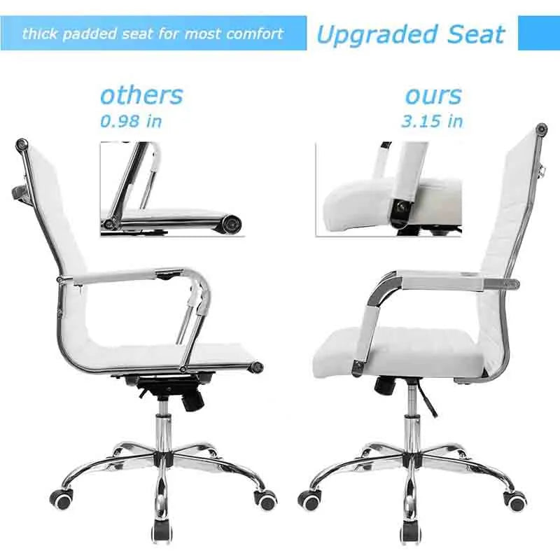 Yoobure Office Desk Chair Mid-Back Adjustable Swivel Chair