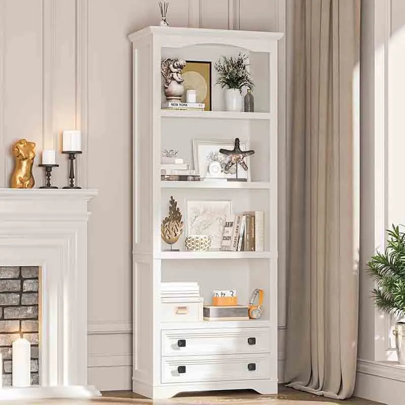 Yoobure Bookcase and Bookshelf with Storage Drawers