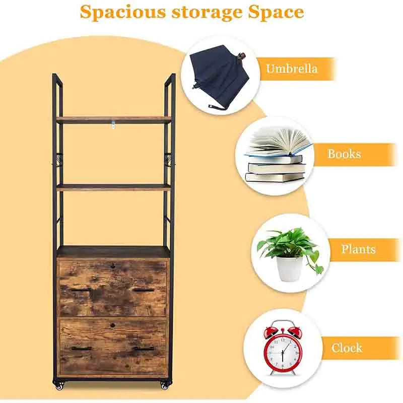 Yoobure 2 Drawer File Cabinet with Lock, File Cabinets