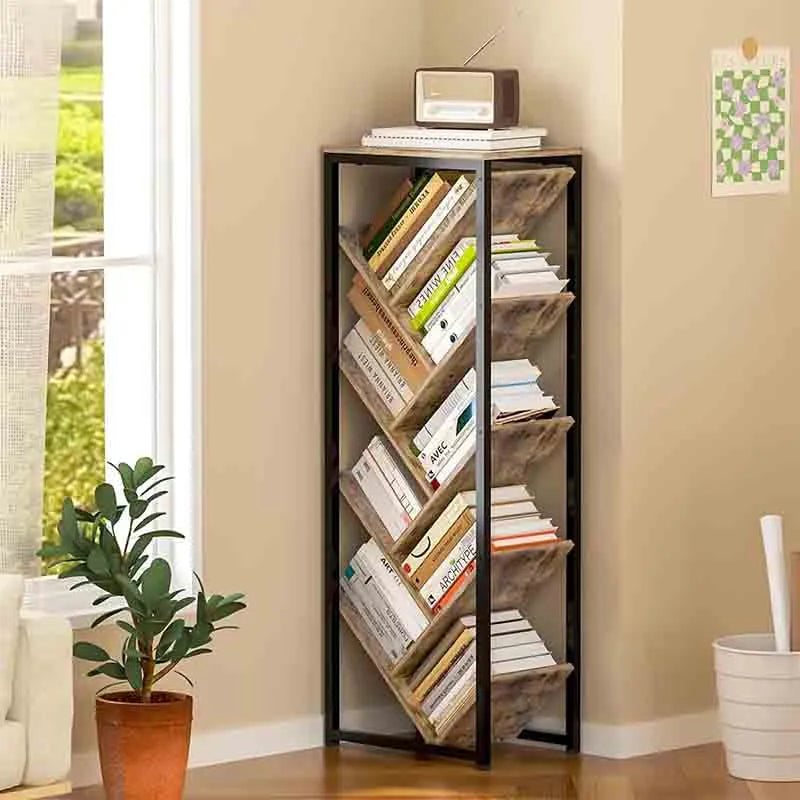 9-Tier Floor Standing Tree Bookshelf