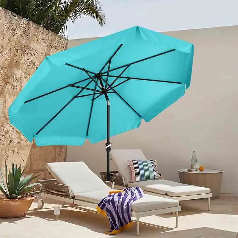 Yoobure Valance Patio Umbrella for Outdoor Table Market