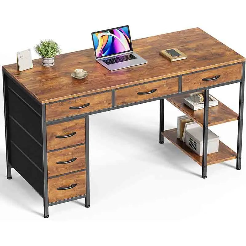 47 Inch Computer Desk with 6 Drawers