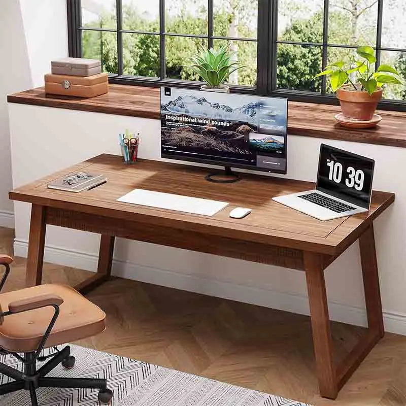 Yoobure Home Office Wooden Computer Desk with Drawer