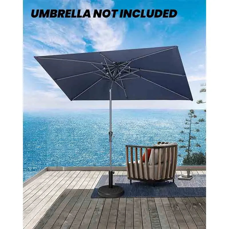 Yoobure Round Patio Umbrella Base for Market Umbrella