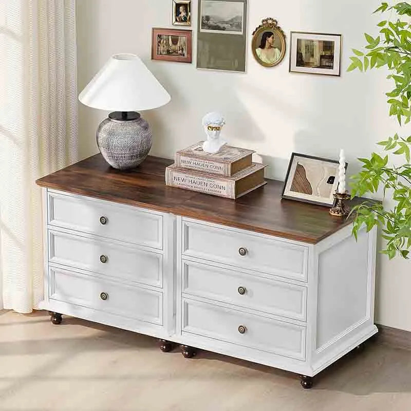 Yoobure 24" Wide Farmhouse Night Stand,Large End Table