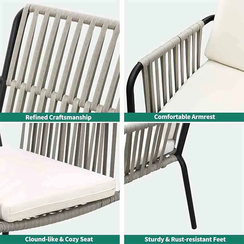 Yoobure Outdoor Dining Chair Set of 2