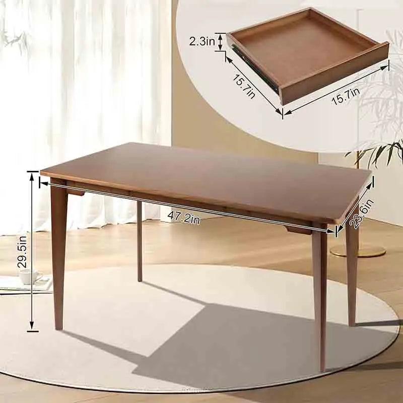 Yoobure Bamboo Multipurpose Study Writing Desk with Drawer