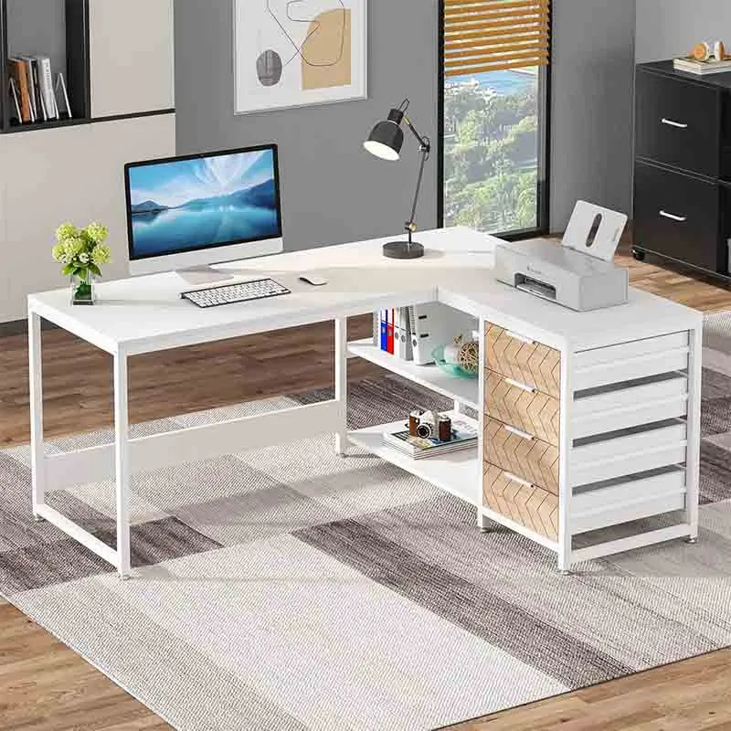 Yoobure 59" Reversible L-Shaped Office Desk