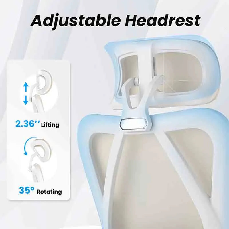 Yoobure Ergonomic Office Chair with Footrest and Headrest