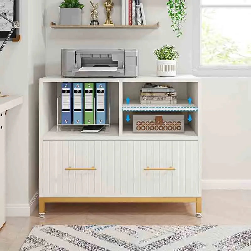 Yoobure Filing Cabinet with Adjustable Hanging Rod
