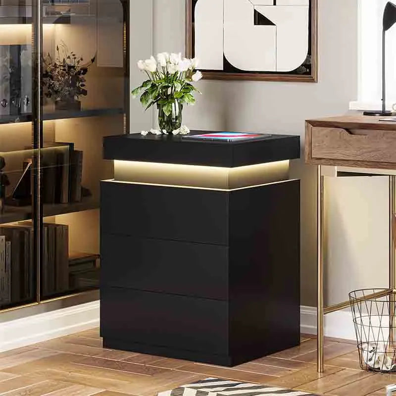 Yoobure Night Stand with Sliding Top