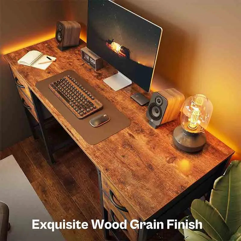 Yoobure 47 Inch Computer Desk with 4 Drawers