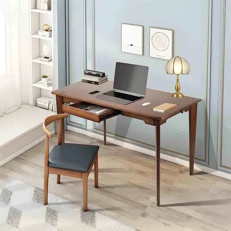 Yoobure Bamboo Multipurpose Study Writing Desk with Drawer