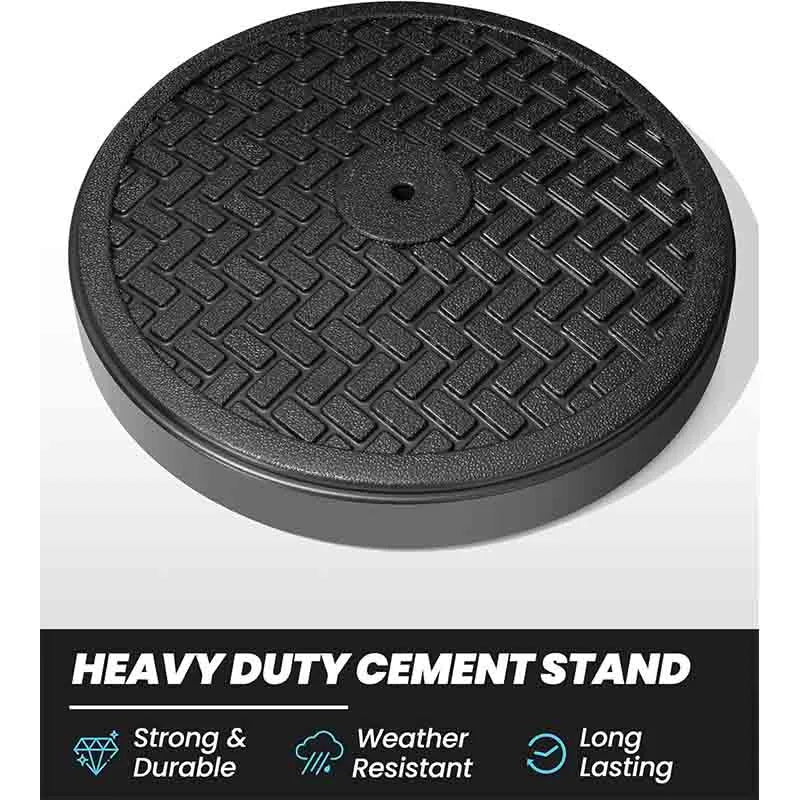 Yoobure Round Patio Umbrella Base for Market Umbrella